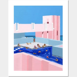 Spain pool Posters and Art